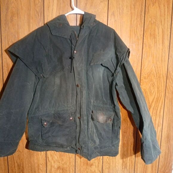 Outback trading co Mens oilskin bush ranger jacket XL GREEN #101